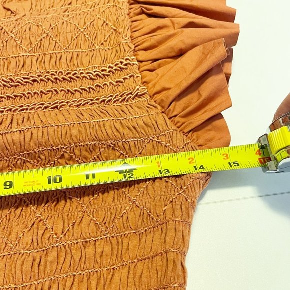 Ulla Johnson Handmade Madeline Clay Orange Dress 6 - Picture 5 of 9